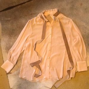 Soft pink blouse